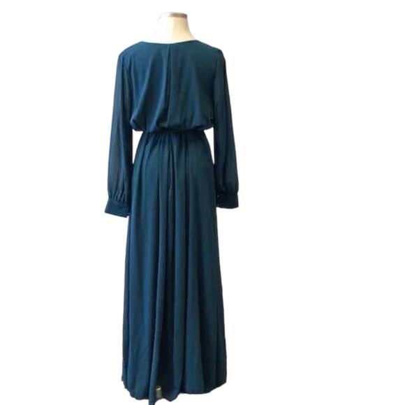 Ricarica 1X Teal Evening Long Maxi Dress - Picture 2 of 2